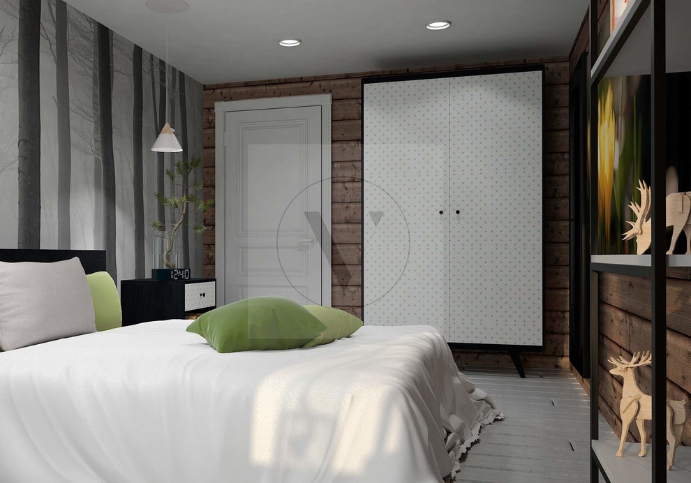 Белый шкаф в спальной комнате