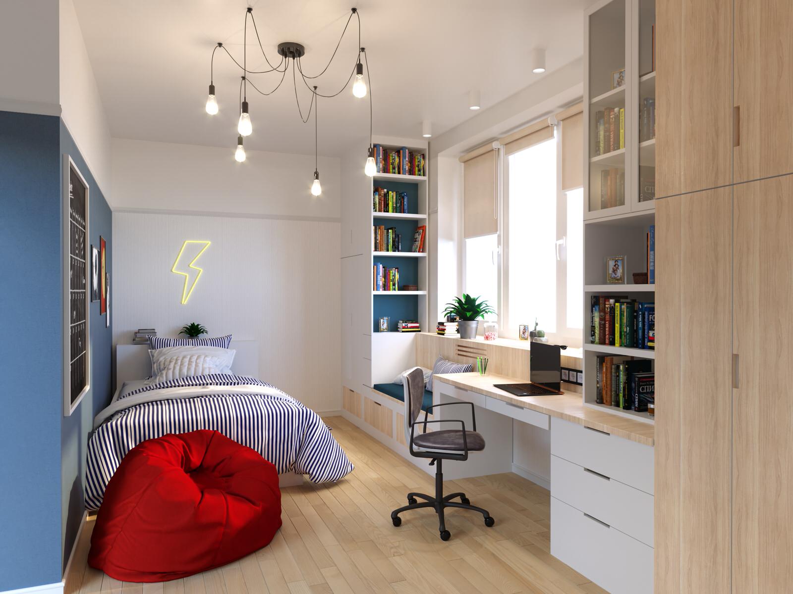 Дизайн детской комнаты для мальчика-подростка
