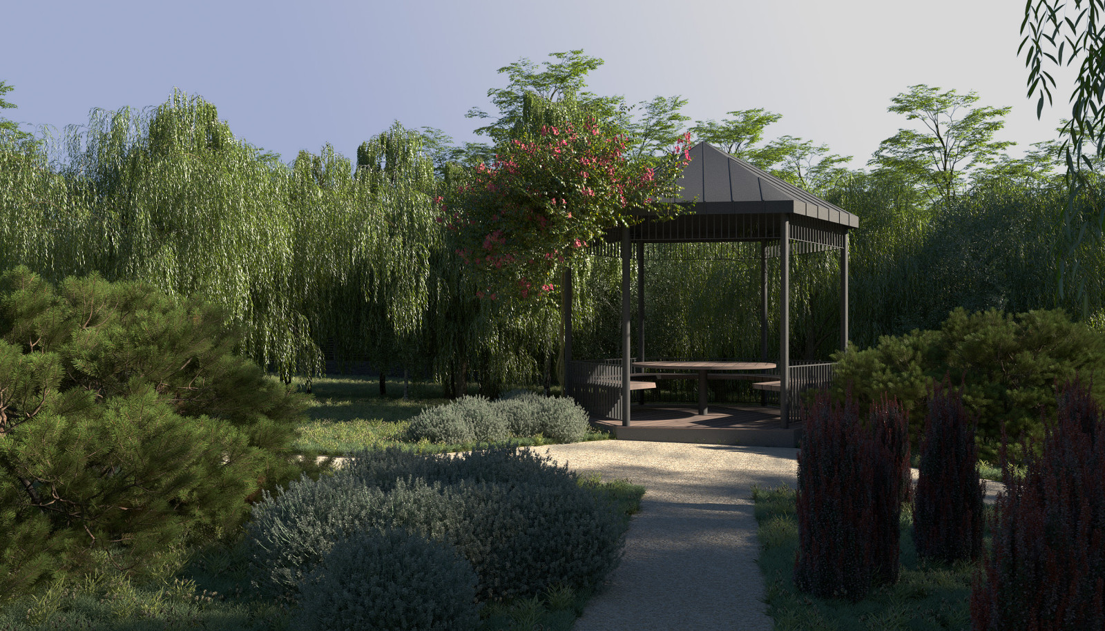 Обложка проекта: Дом с видом на рощу