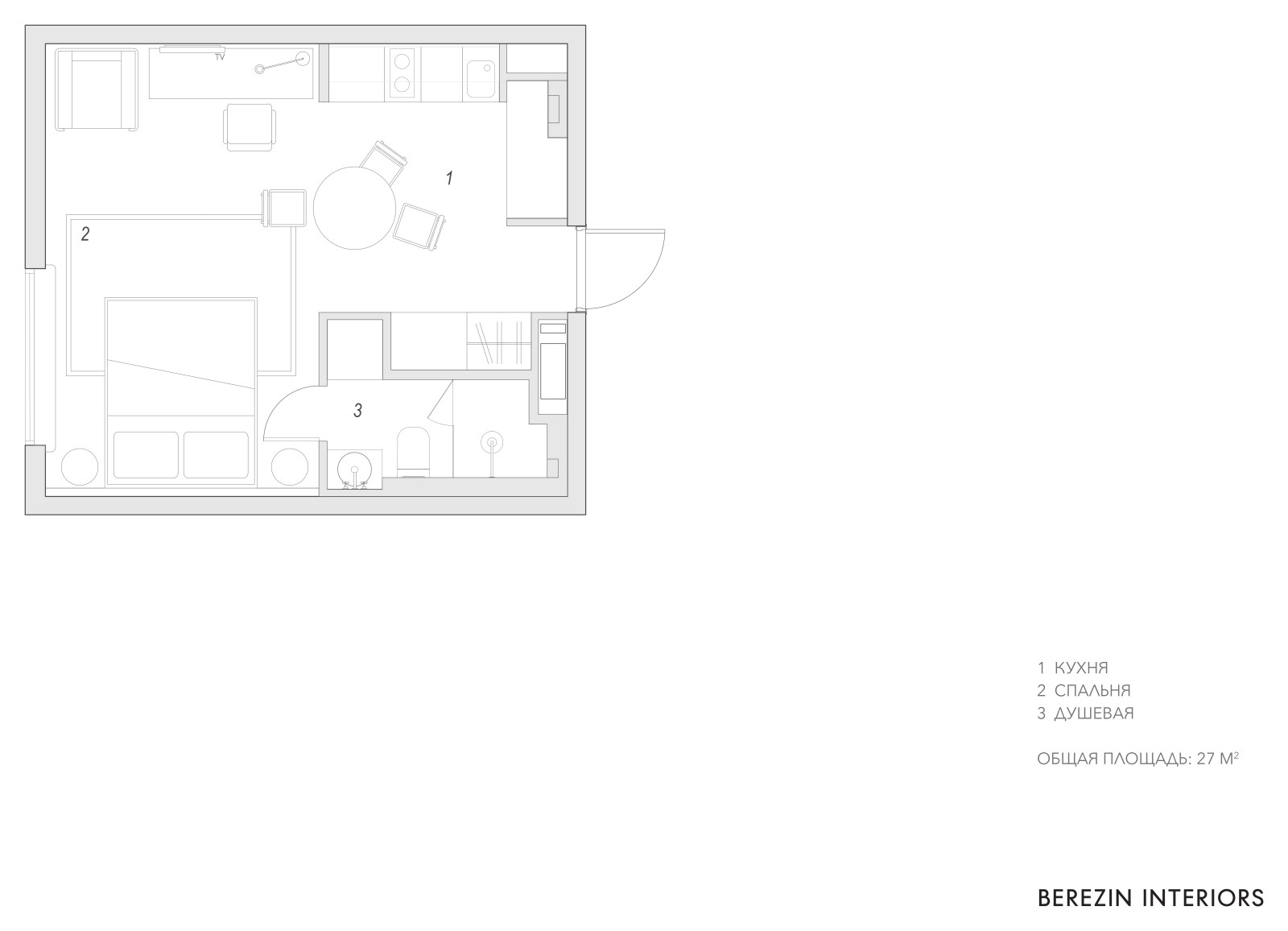 Студия в историческом центре Петербурга