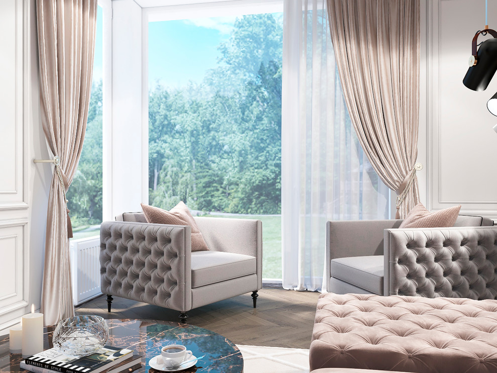 Обложка проекта: Интерьер гостиной в з.п. Бавария от Унистрой