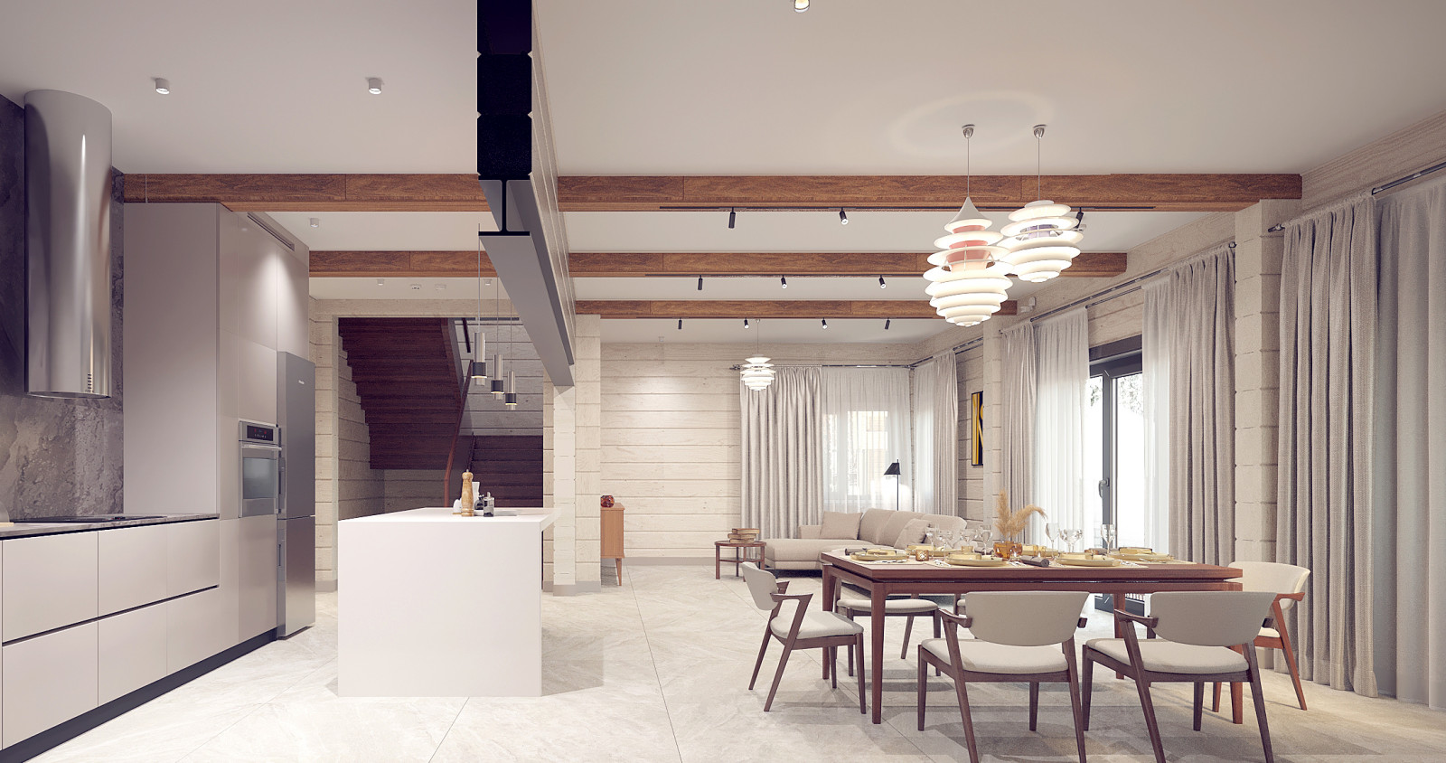 Обложка проекта: Дом на Урале визуализации