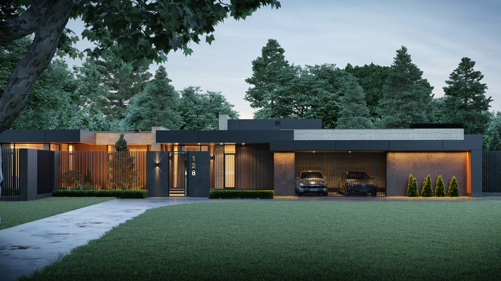 Проект одноэтажного индивидуального жилого дома. МО, Одинцовский р-н, д. Чигасов