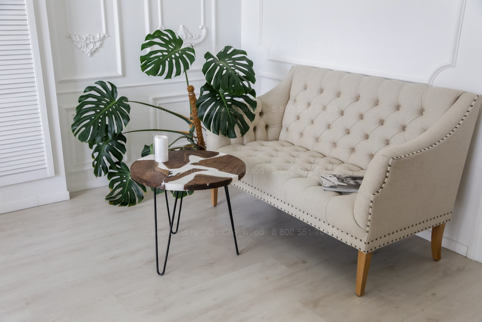 Круглый журнальный стол