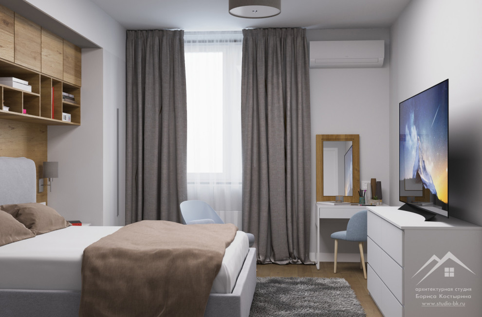 Дизайн-проект интерьера трехкомнатной квартиры 75 м²