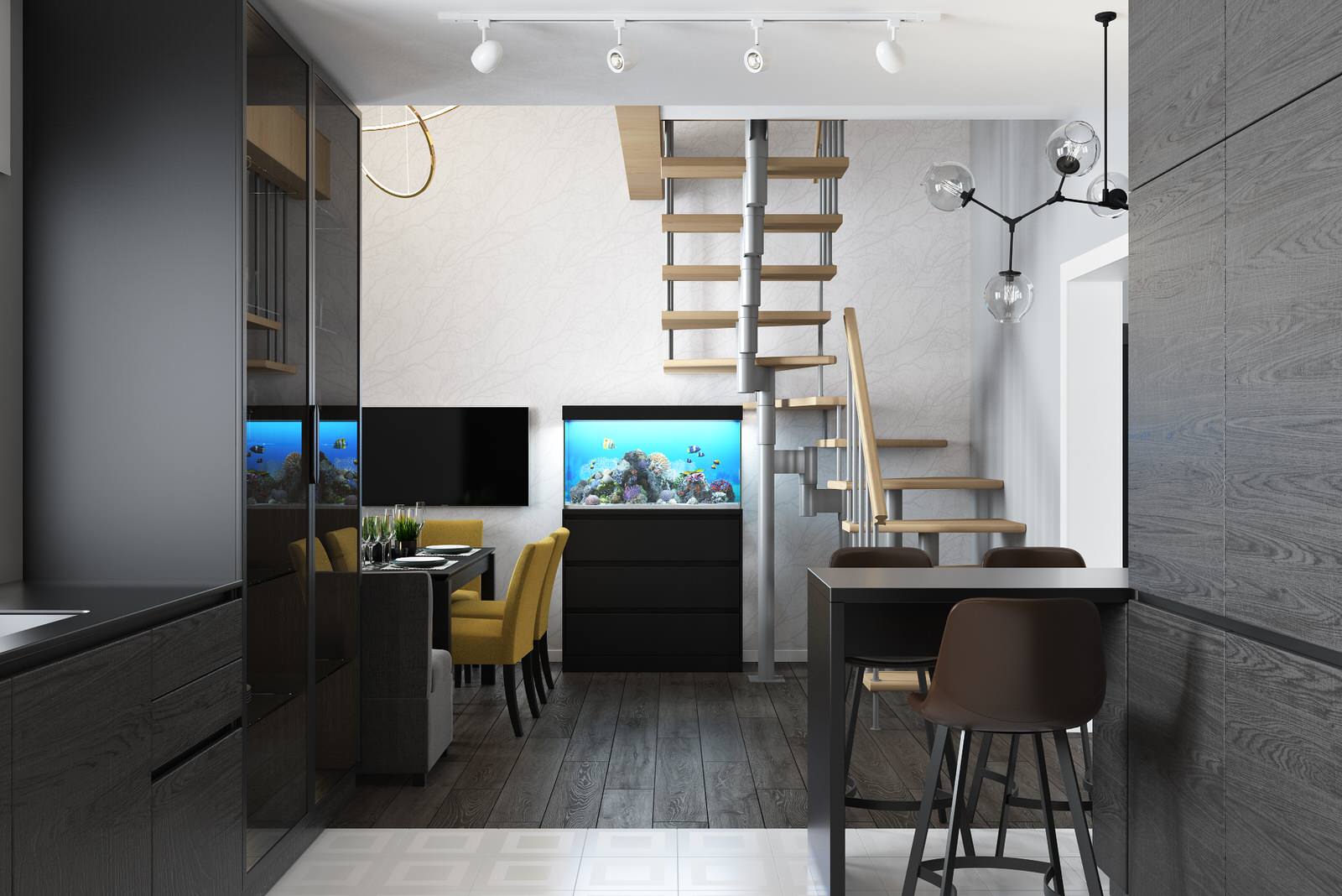 кухня в загородном доме