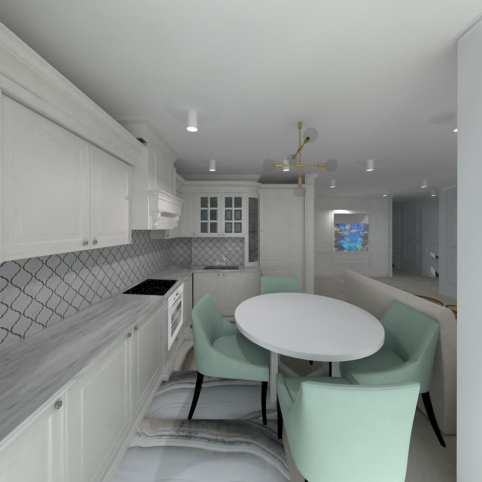 Проект 4-х комнатной квартиры в  ЖК "Московский квартал"