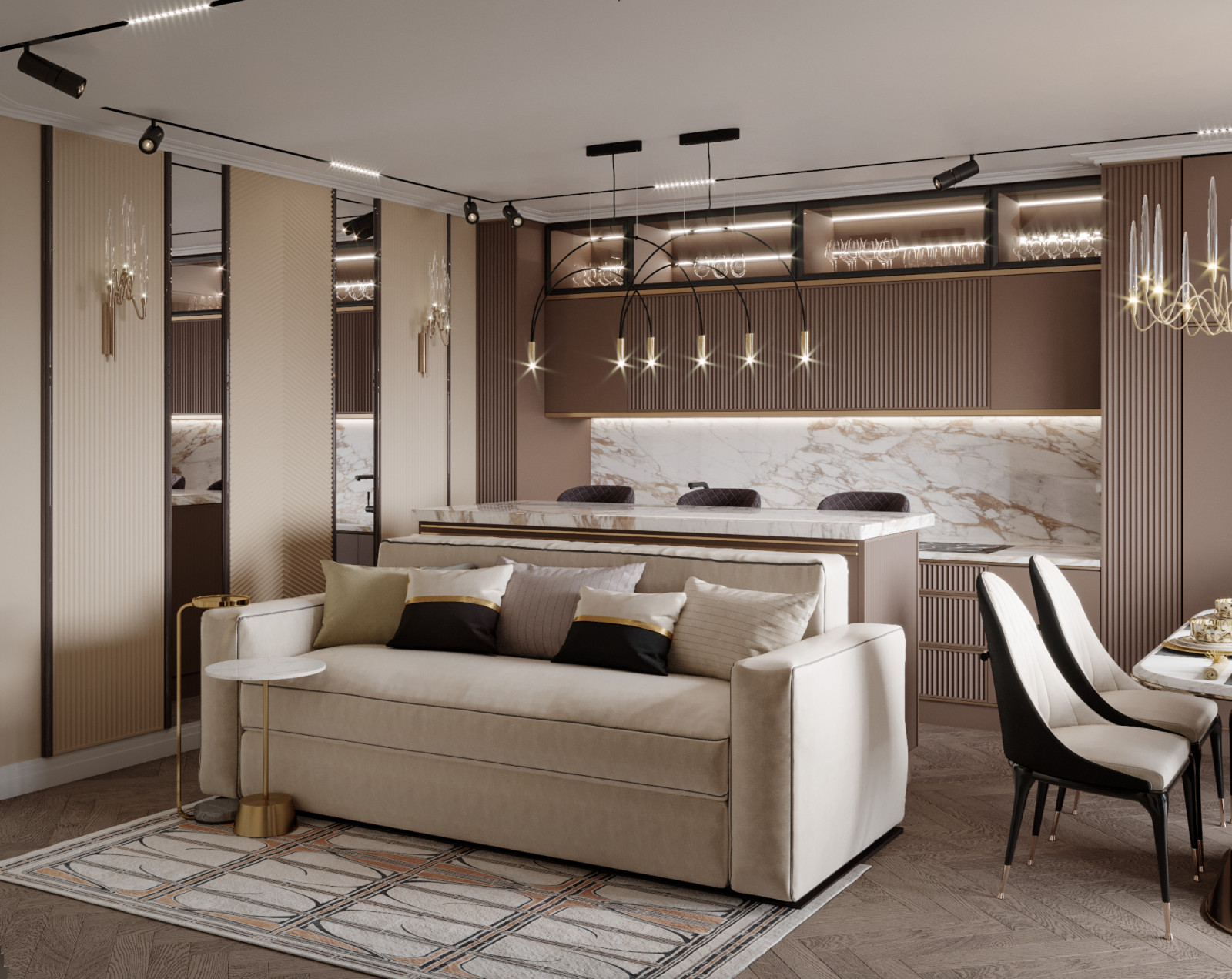 Трехкомнатная квартира Солнечный остров