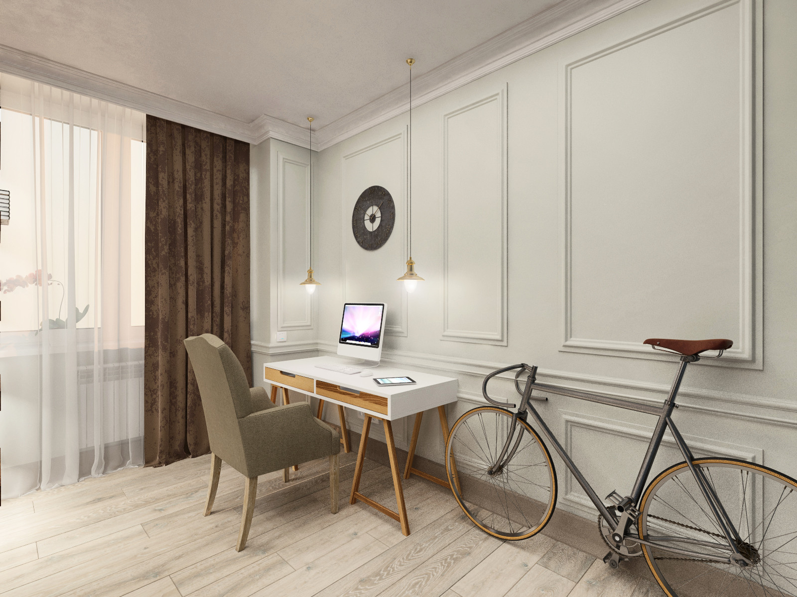 Обложка проекта: Дизайн интерьера однокомнатной квартиры.Современная класиика