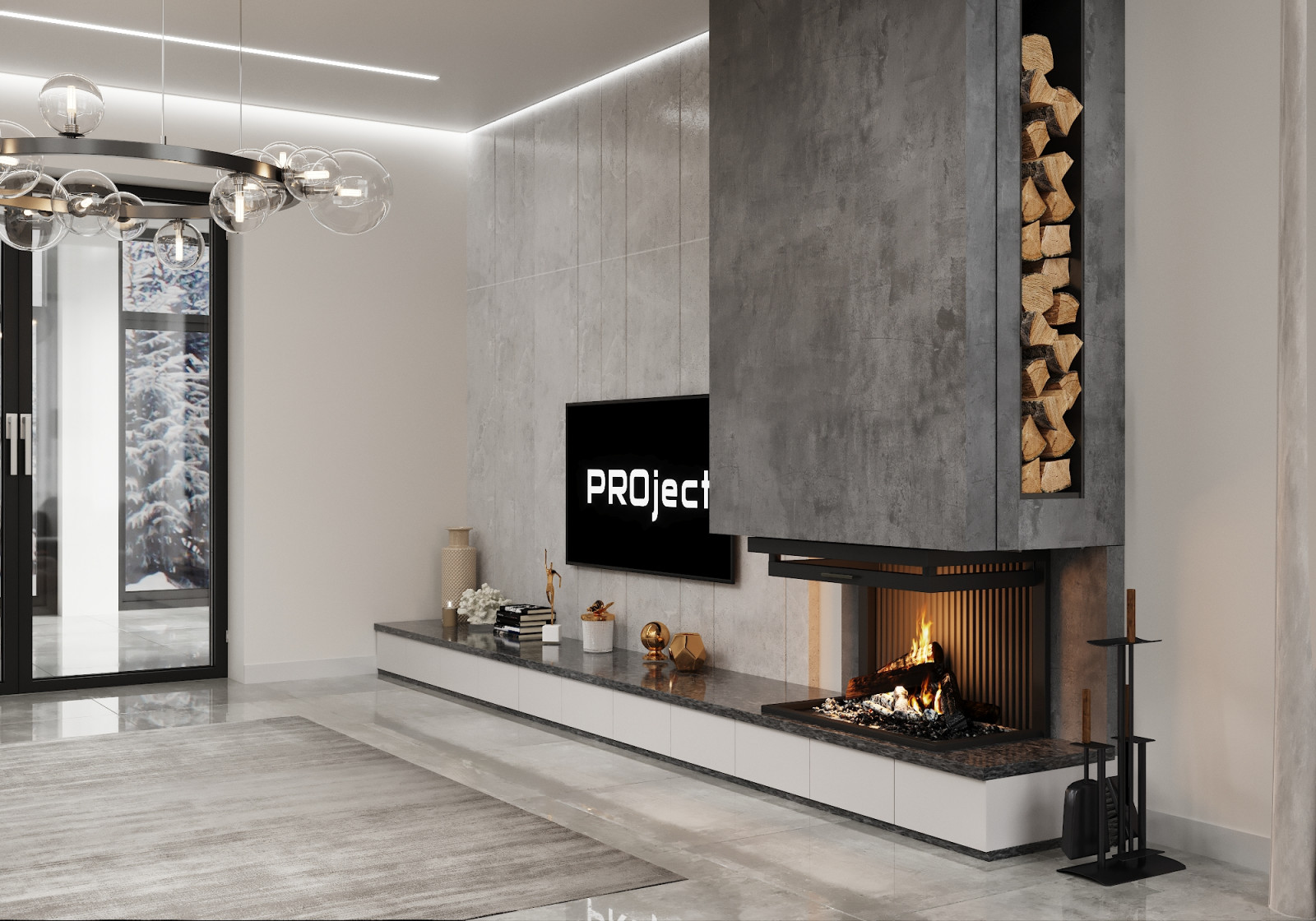 "Perfect grey", дом 258 кв.м в д. Рыбаки, МО