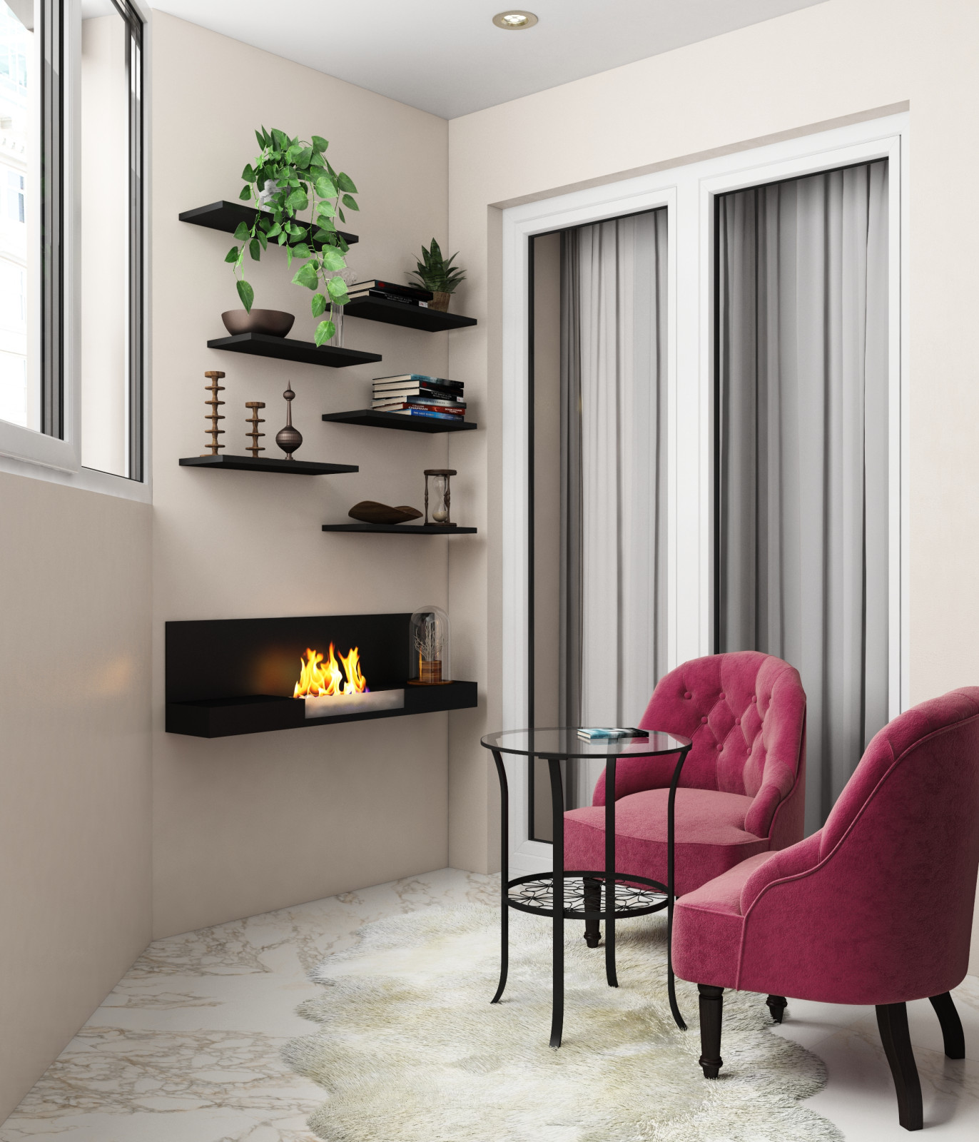 Проект 1 комнатной квартиры для молодой девушки