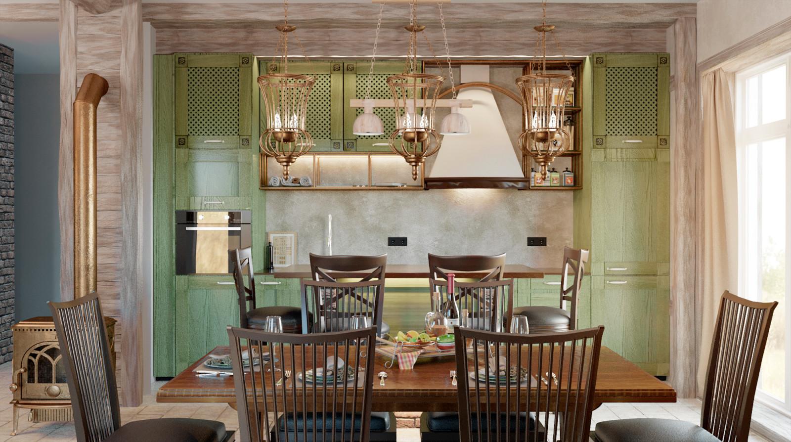 Частный жилой дом. Первый этаж