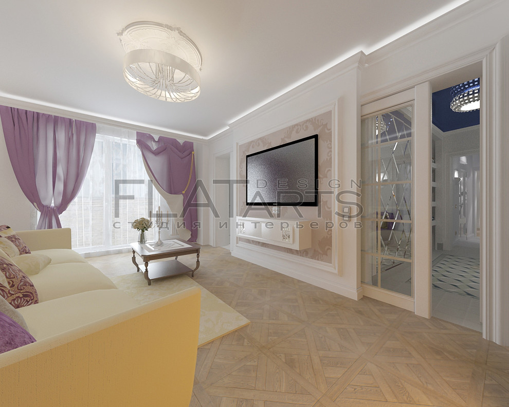 Дизайн 3-ной квартиры в стиле арт деко