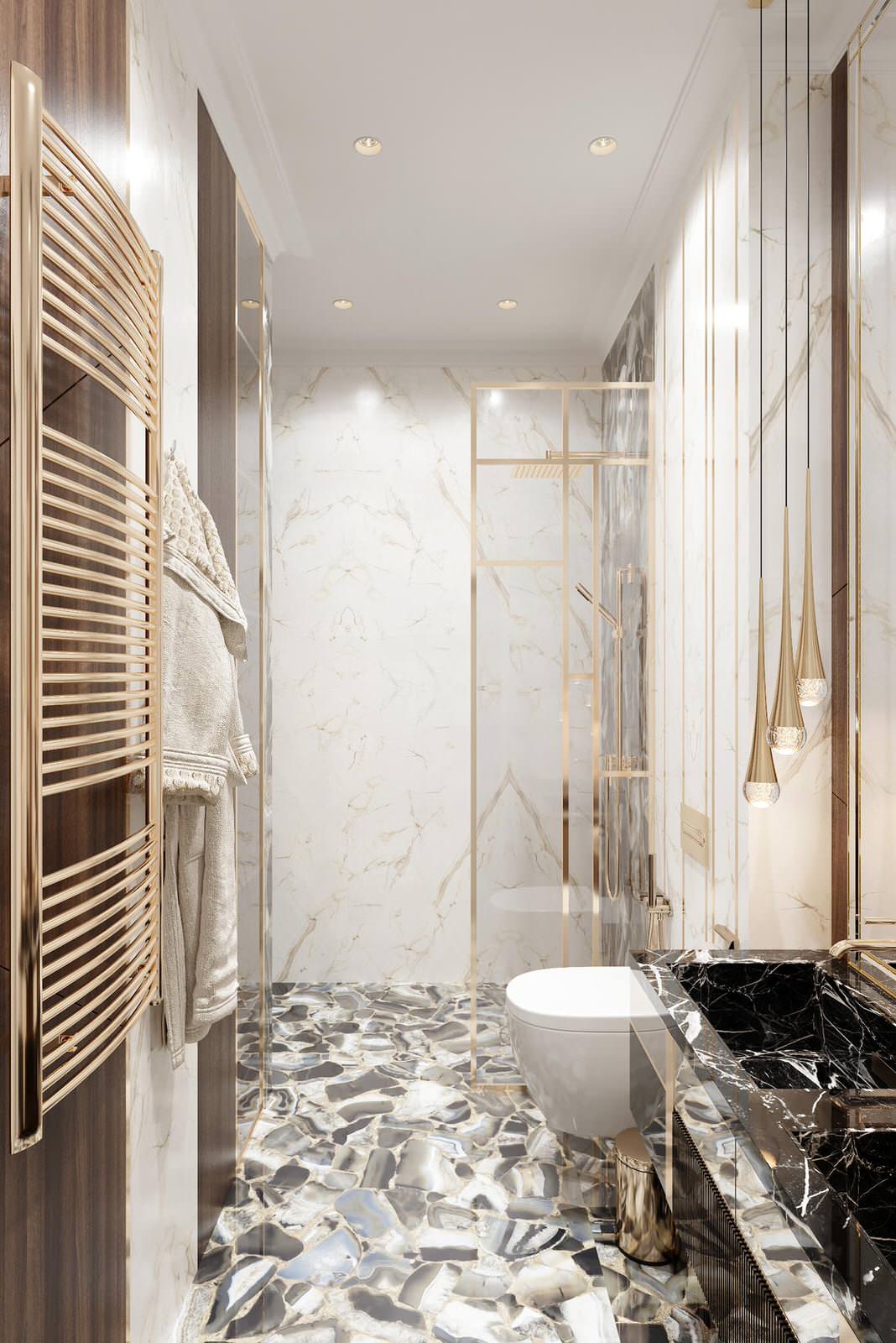 Роскошная современная классика для семьи с детьми в ЖК Русский Дом - 144 метра