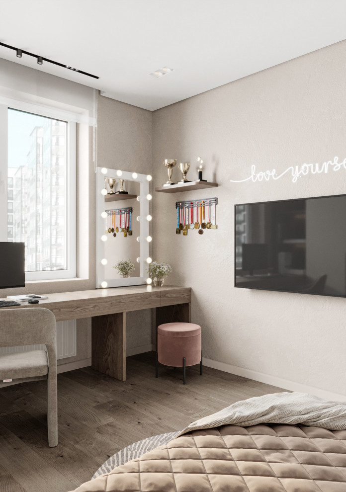 Дизайн-проект трехкомнатной квартиры 80 кв.м. Проект 2024г.