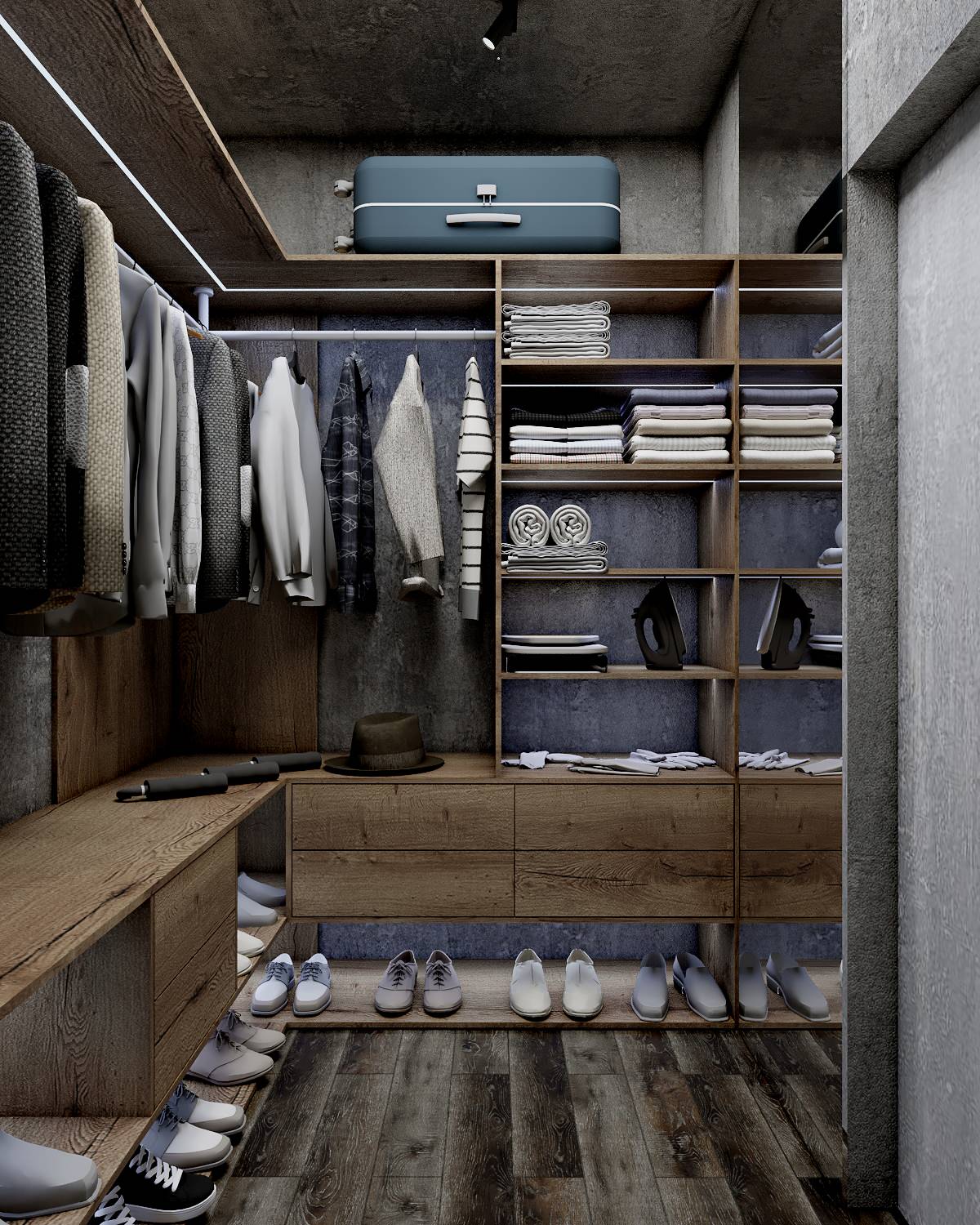 Дизайн квартиры 77 м2 для мужчины-холостяка в Москве в жк Династия!