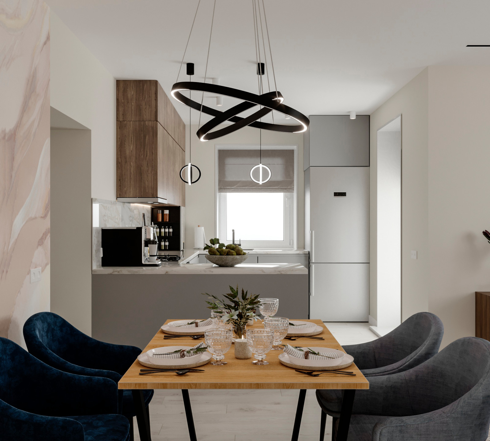 Обложка проекта: Четырехкомнатная квартира в Мегаполисе