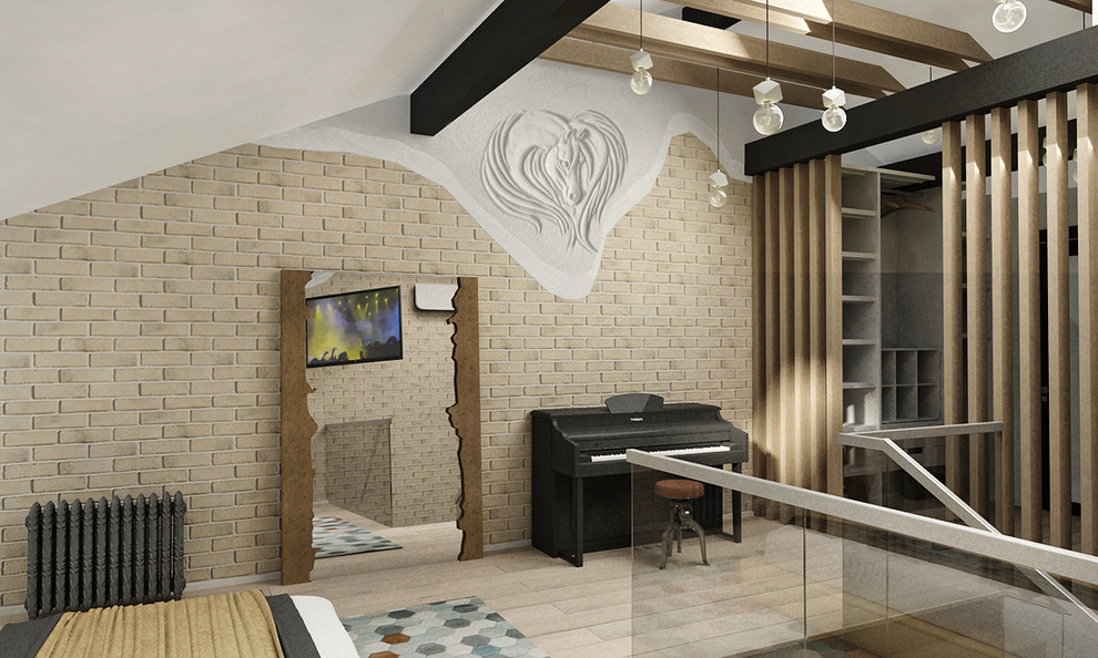 Дизайн - проект спальни в частном доме