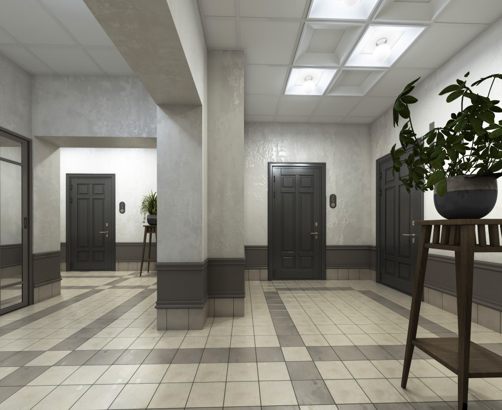 Интерьеры МОП, ЖК "БУЛГАКОВ", СК "СТРИЖИ"