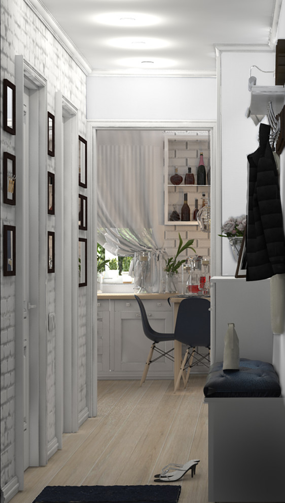 Проект квартиры для молодой семьи 36 м.кв.