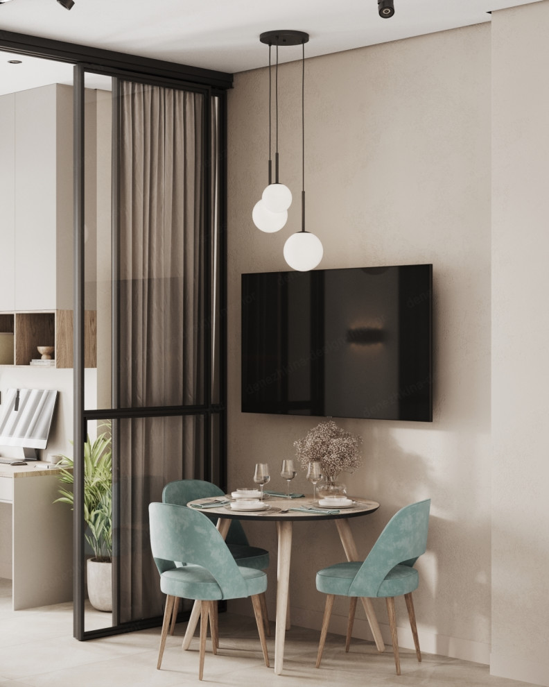 Обложка проекта: Дизайн проект 1 комнатной квартиры - ЖК Прокшино