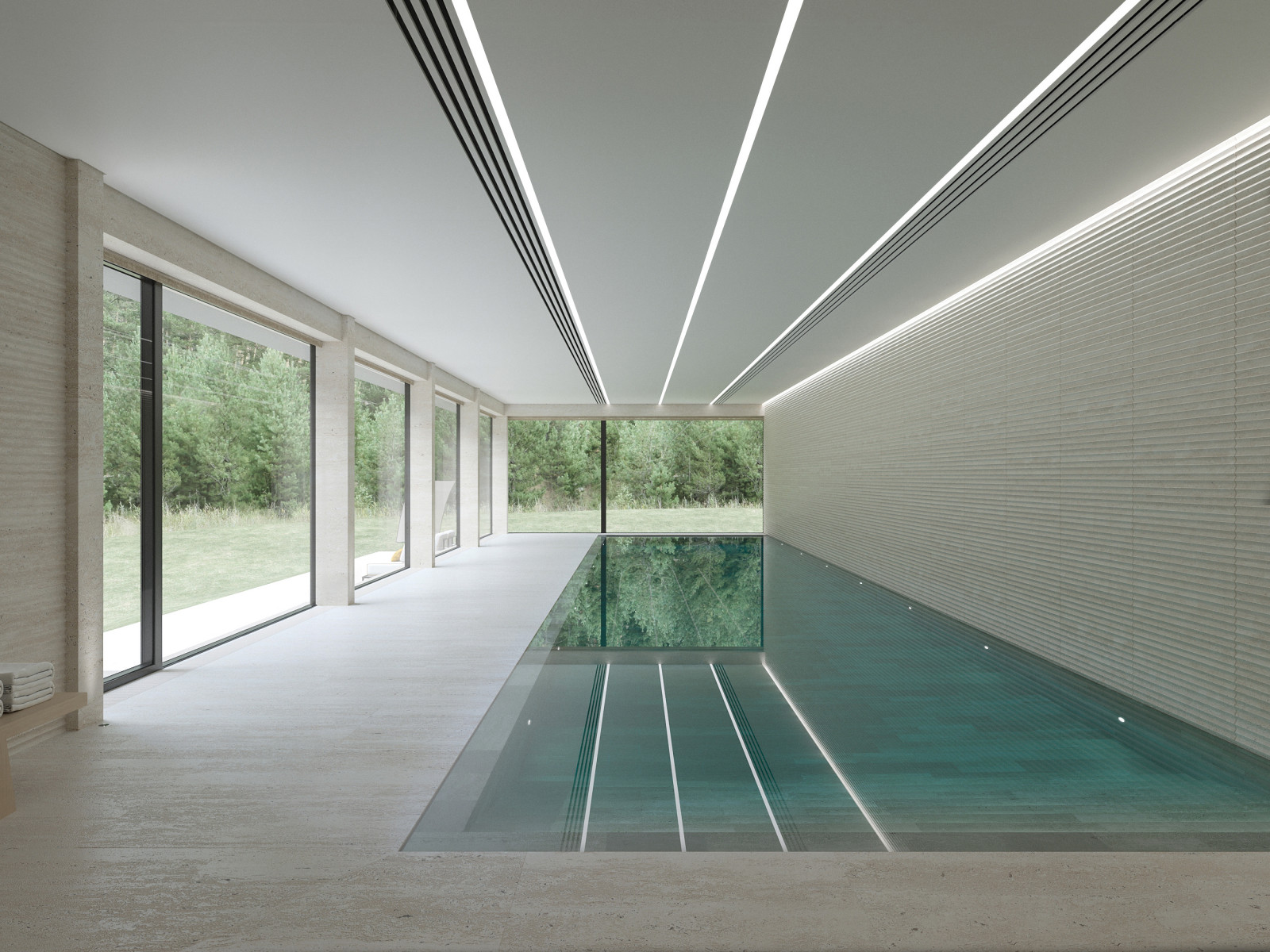 Интерьер СПА-2 в частной резиденции.