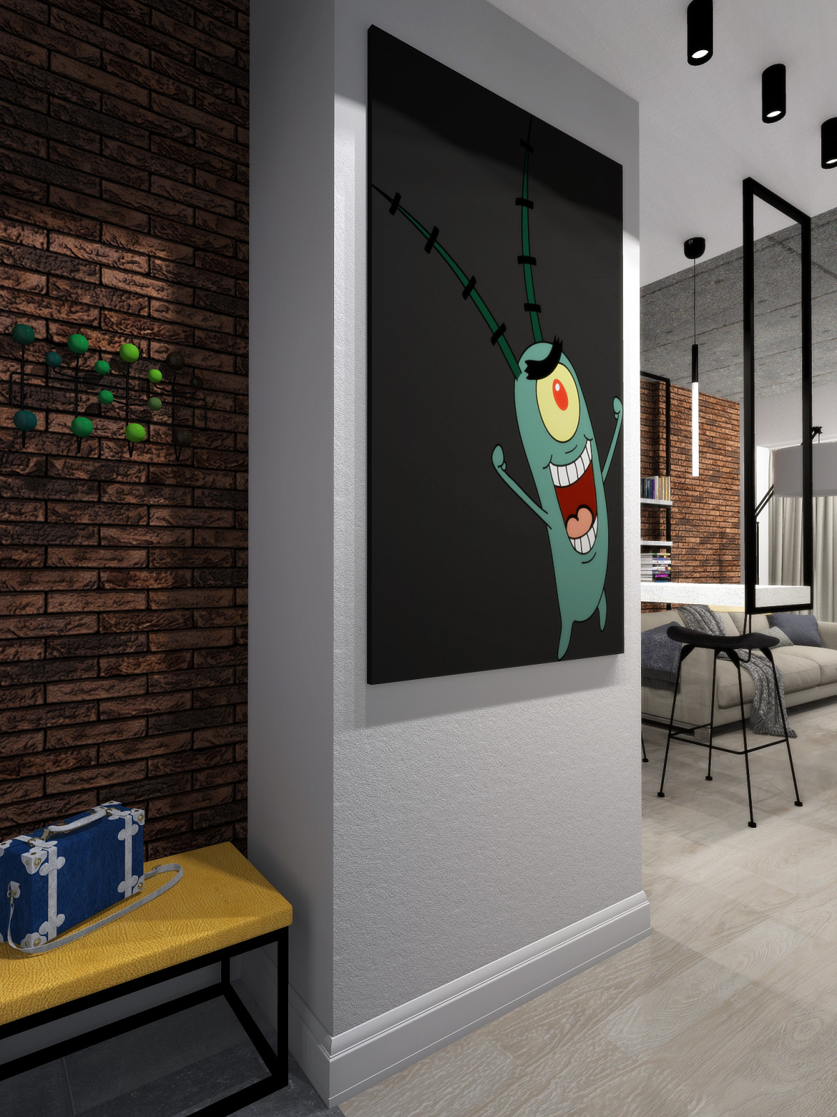 ЗАДОРНАЯ КВАРТИРА В СТИЛЕ ЛОФТ