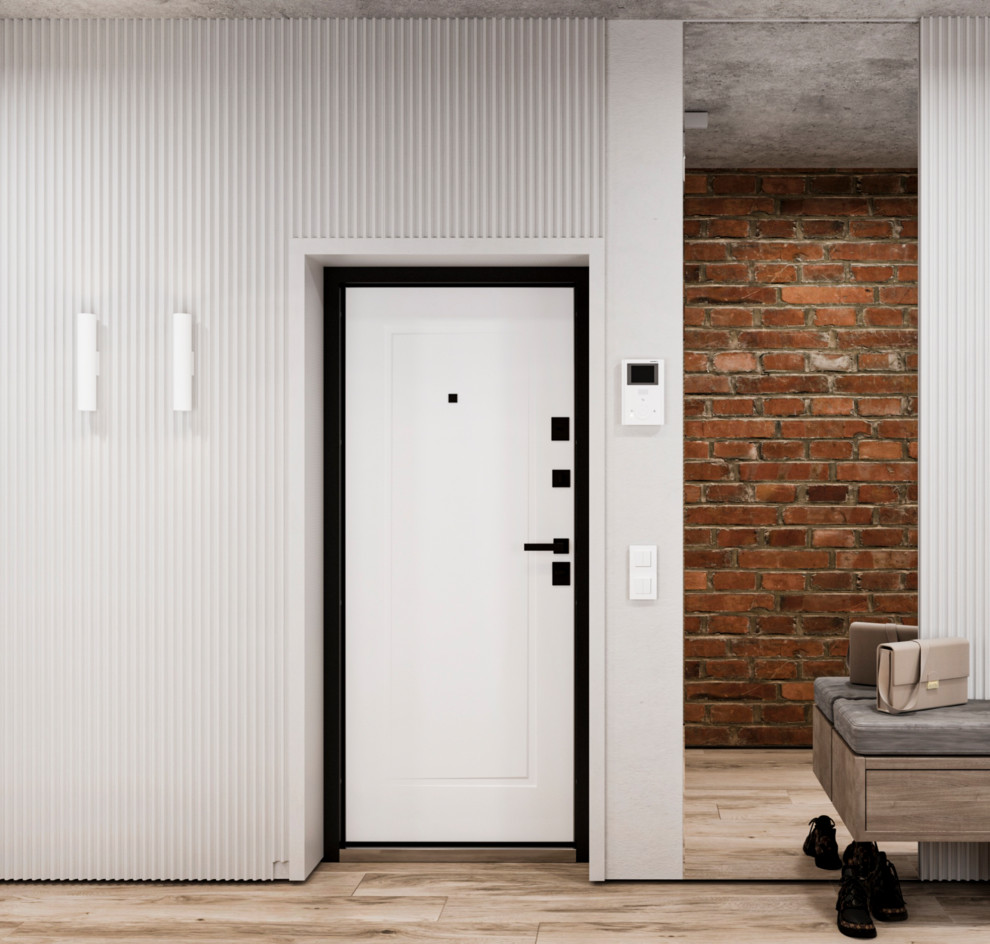 КУХНЯ-ГОСТИНАЯ В СТИЛЕ ЛОФТ, 45 КВ.М