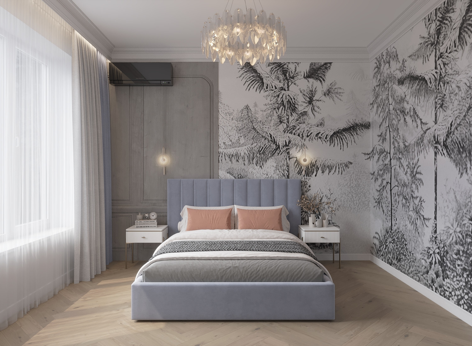 Обложка проекта: Спальня 16.7 кв м