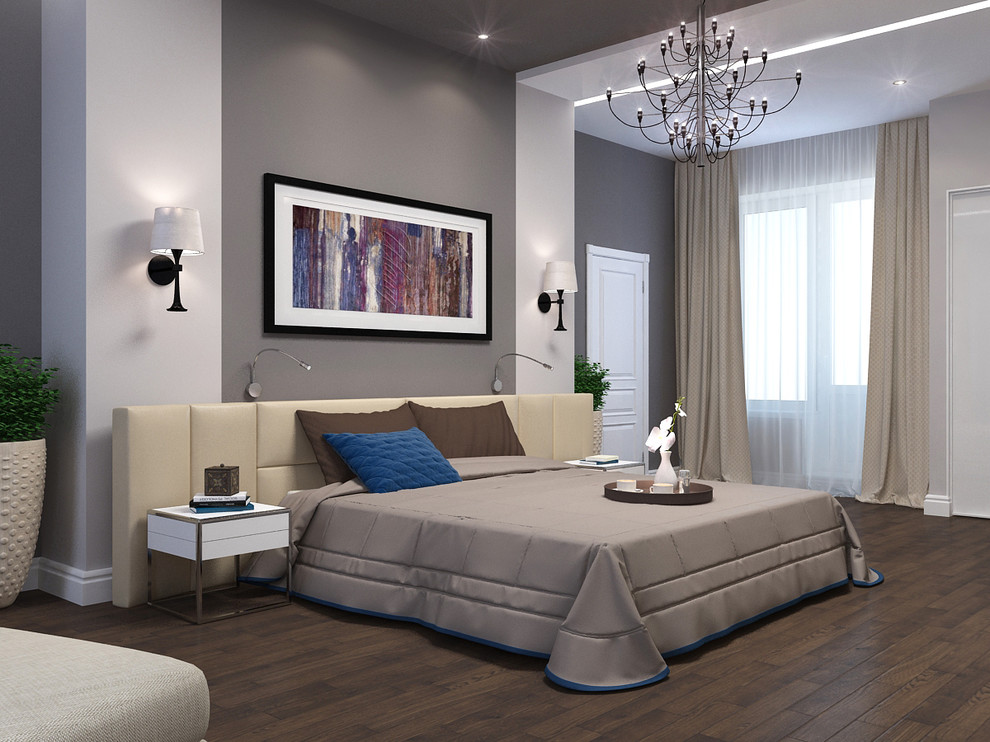 Коттедж в Пестово, интерьер спальни