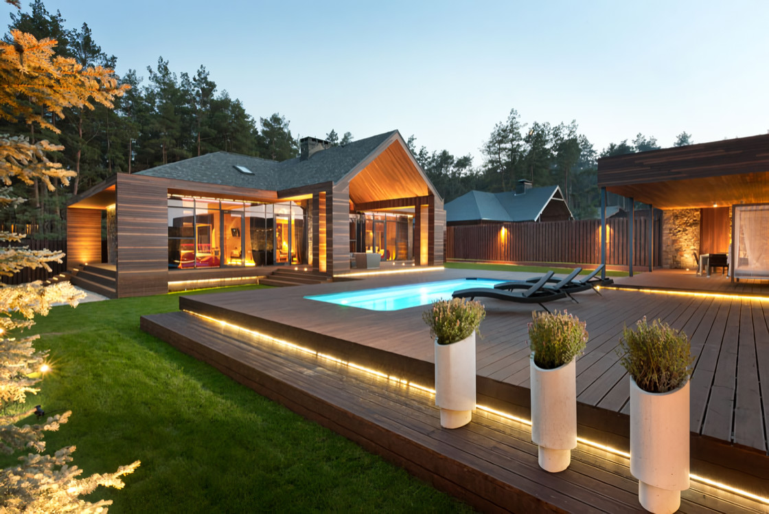 Обложка проекта: Дом и интерьер в стиле Шале, КП "Руза"