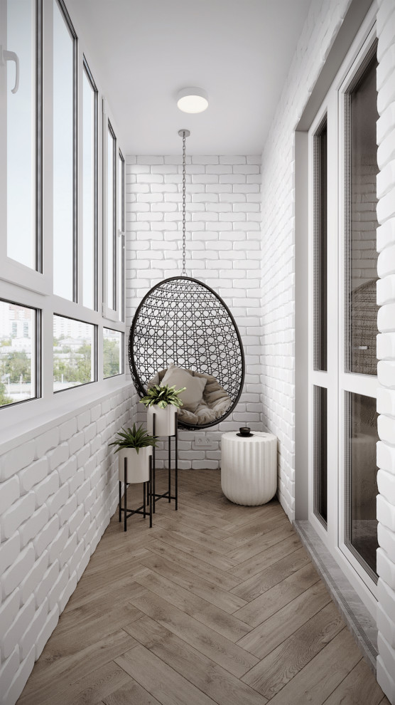 3к студия монохромный интерьер в стиле Современной классики