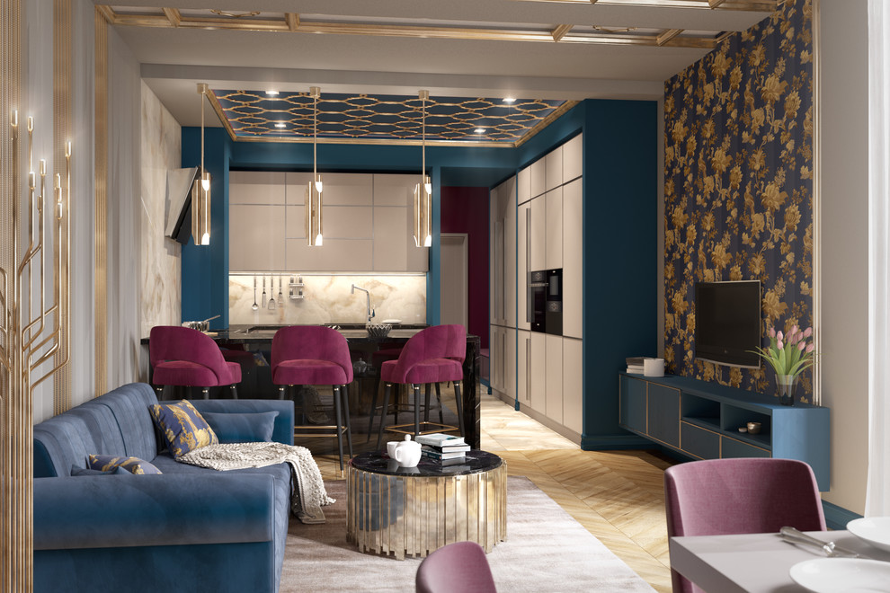 Обложка проекта: Квартира в Москве 80 м2