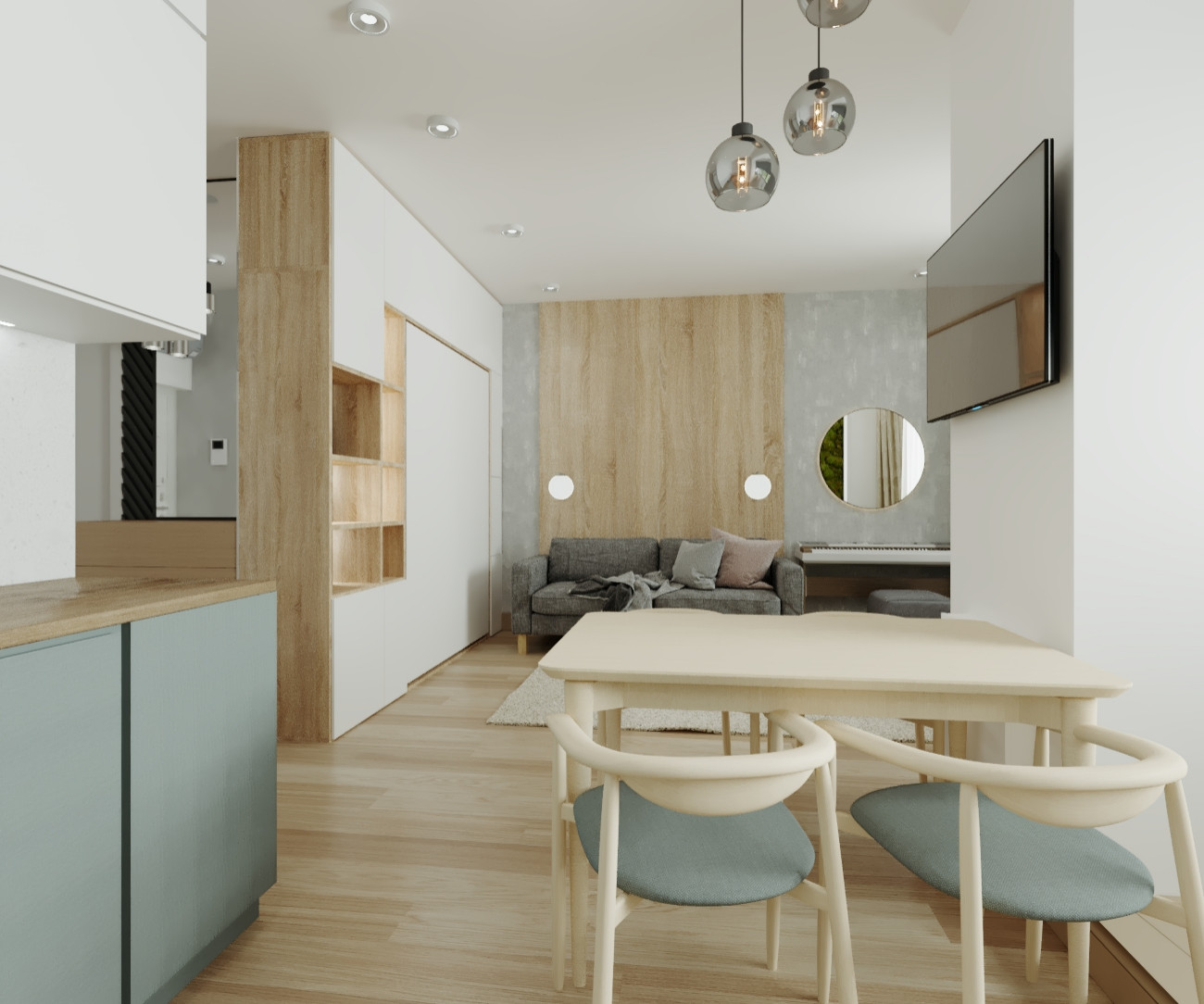 Современный дизайн квартиры студии