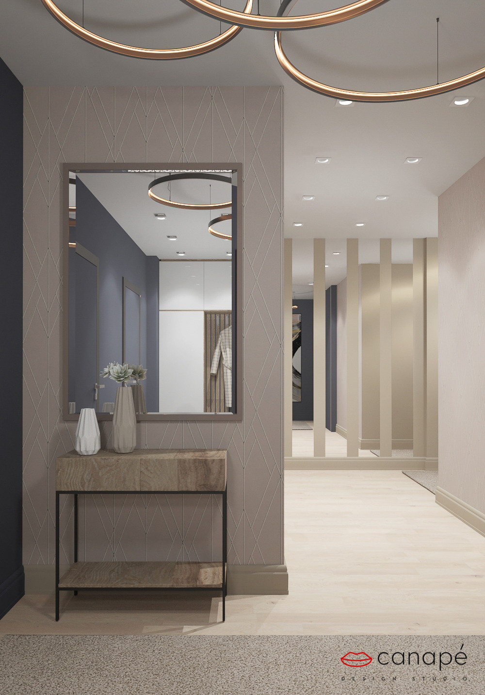 Нюансы синего и горчица