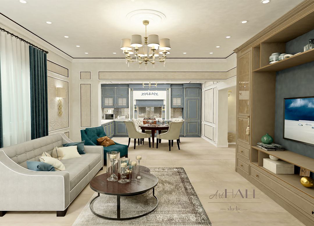 Дизайн загородного дома в неоклассическом стиле