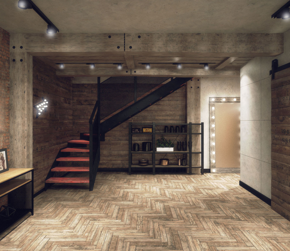 Двухъярусная квартира в стиле Лофт