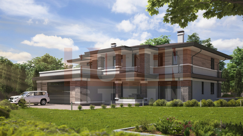 Обложка проекта: Дом в Сосновом бору 620 кв. м