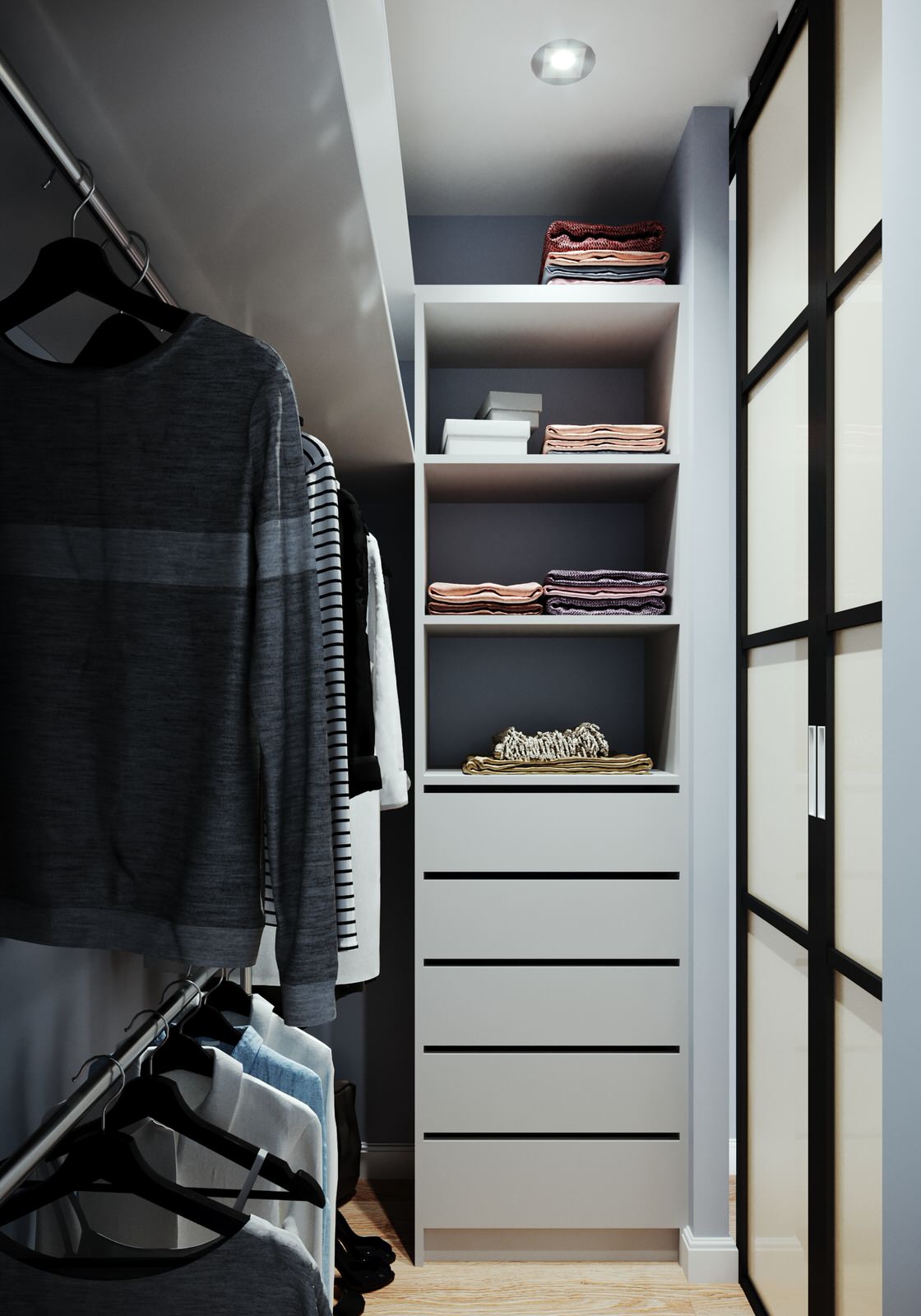 Проект интерьера двухкомнатной квартиры в стиле сканди