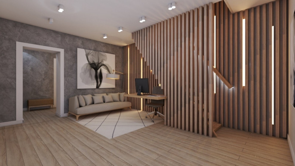 Обложка проекта: Дизайн интерьера рабочего кабинета