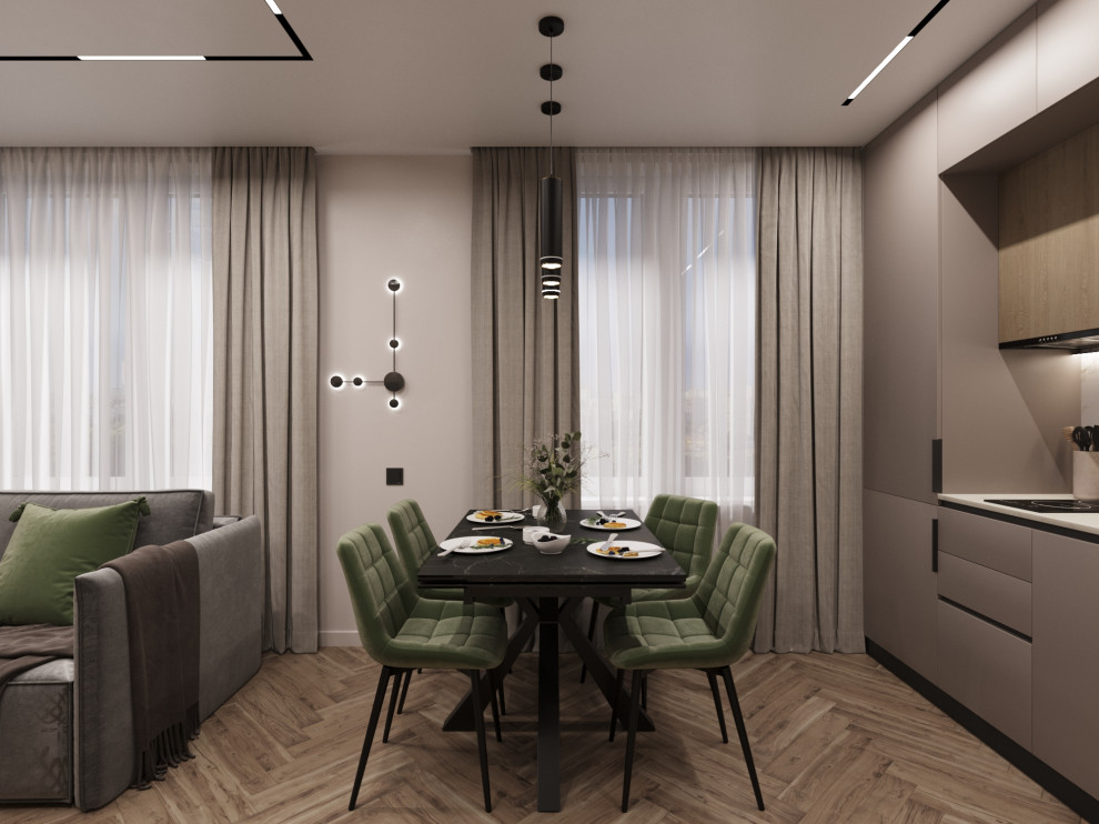 Дизайн-проект - Евротрешка 66 м2 для молодой многодетной семьи