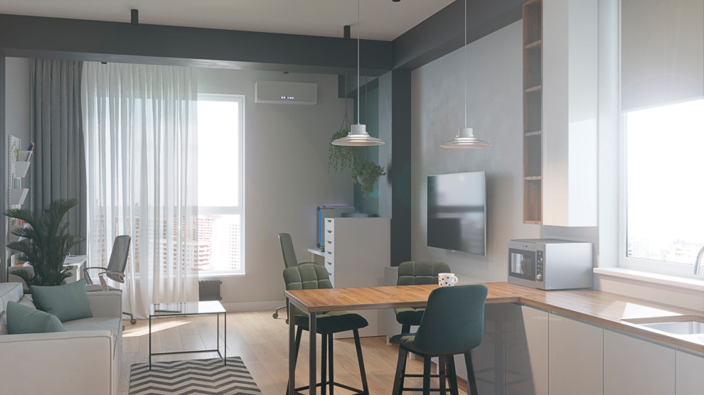 Обложка проекта: Однокомнатная квартира в г. Сочи, ЖК Континент