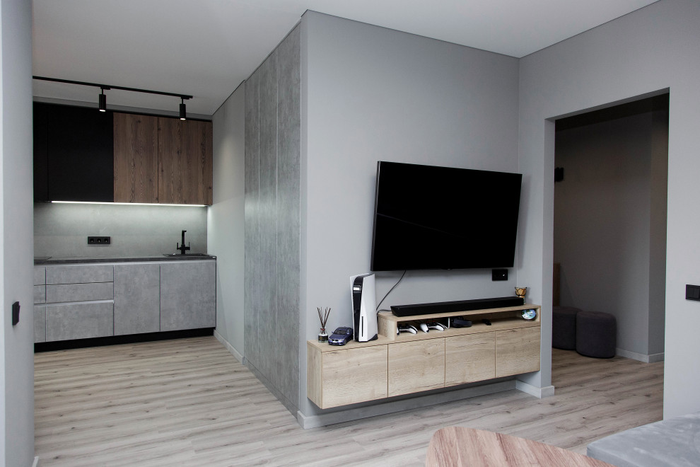 Кухня - гостиная из проекта в ЖК "Влюберцы"