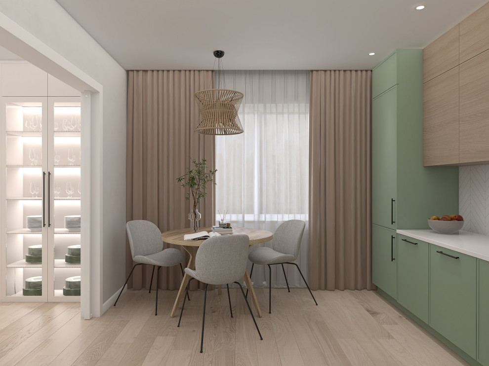 Трёхкомнатная квартира для любителей природы и минимализма