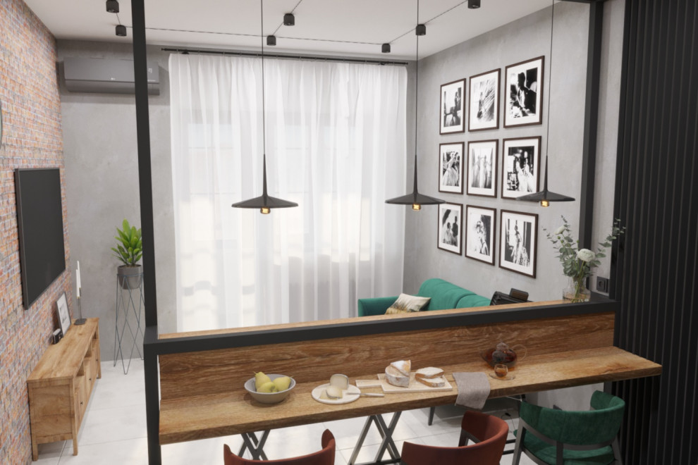 Квартира евро-двушка для девушки фотографа.