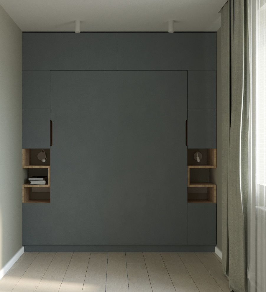 Частный дом «серые оттенки минимализма с современной классикой»