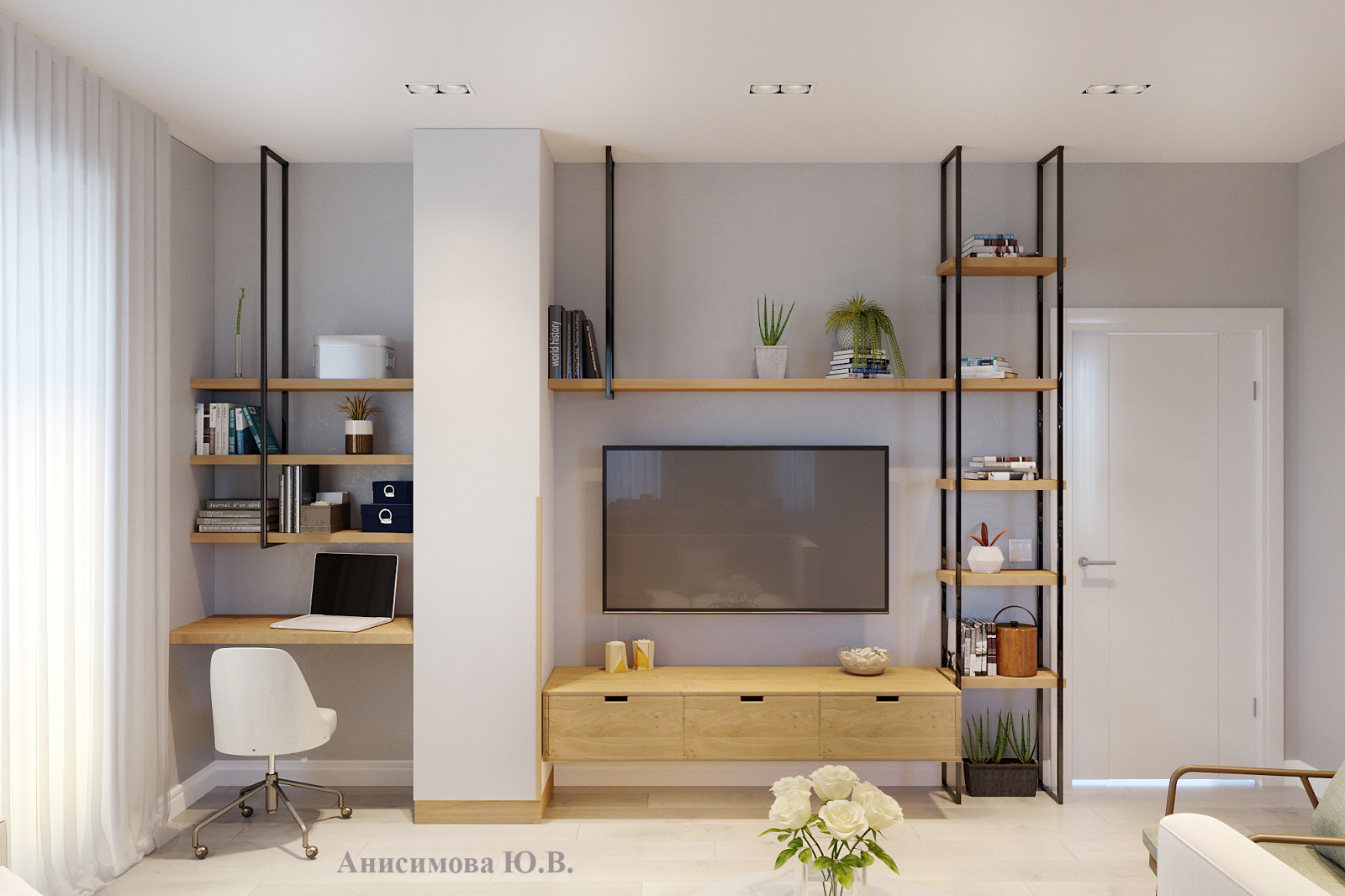 Обложка проекта: Кухня-гостиная, г. Томск, 2021 г.