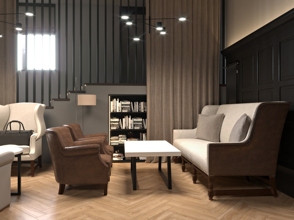 Проект зоны ресепшен в спотривном клубе