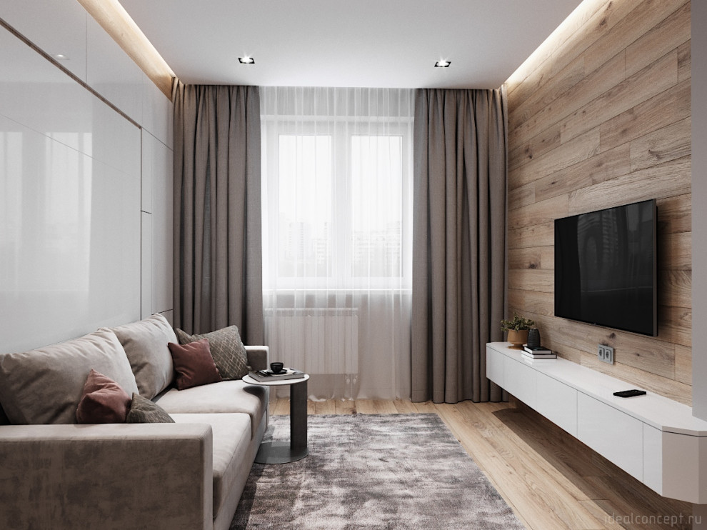 Теплый минимализм в ЖК Кутузов Град-1