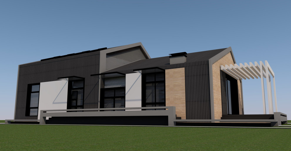 Архитектура дома стиле Барнхаус